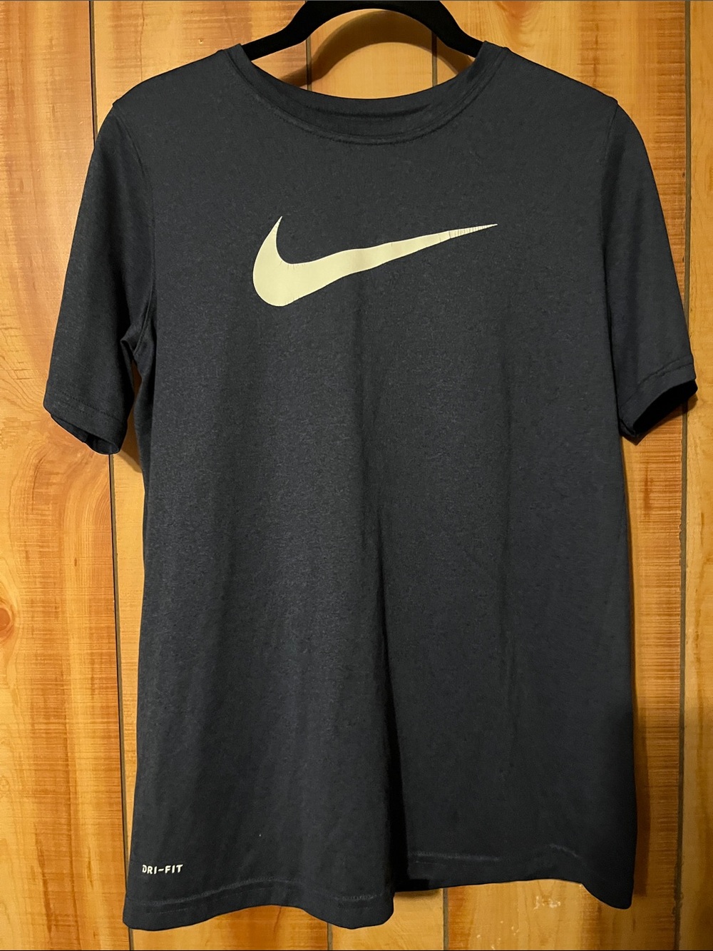 Nike Women’s Dark Blue Dri-FIT Logo T-Shirt